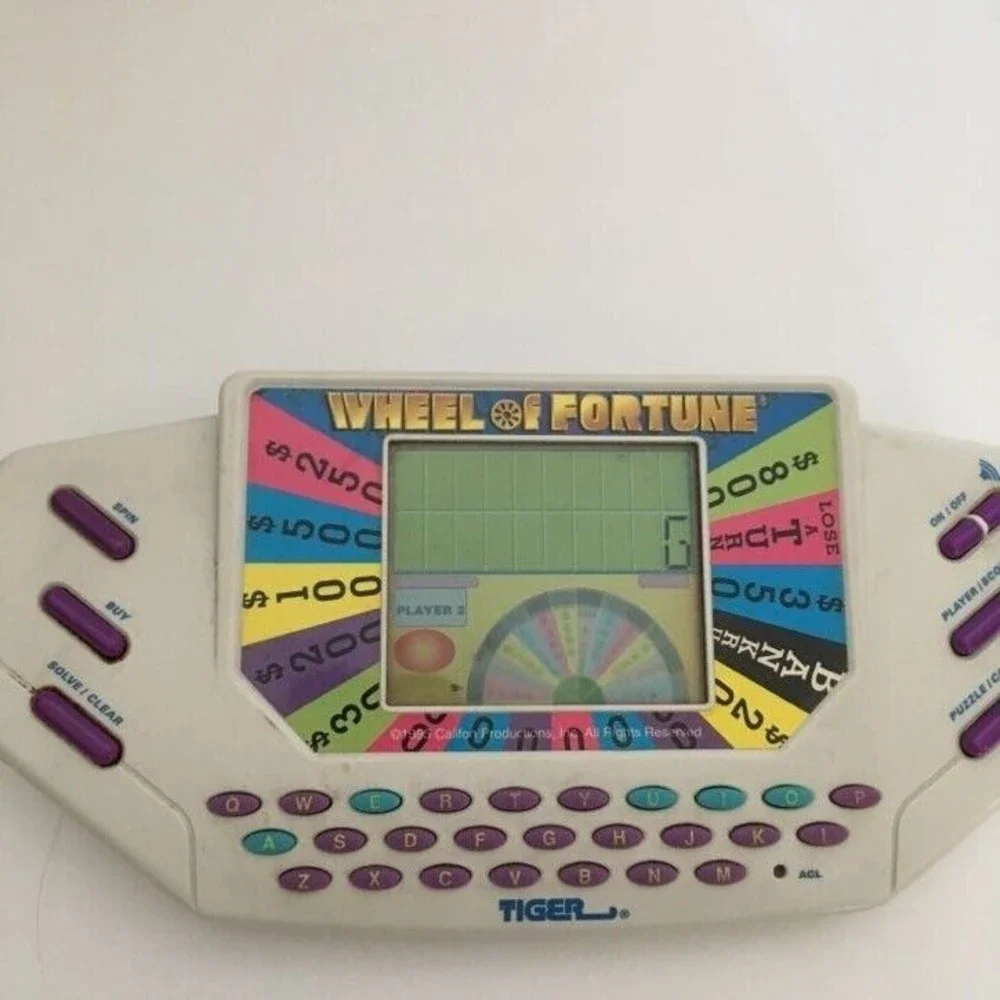 tiger electronics wheel of fortune with 1game No Batteries included